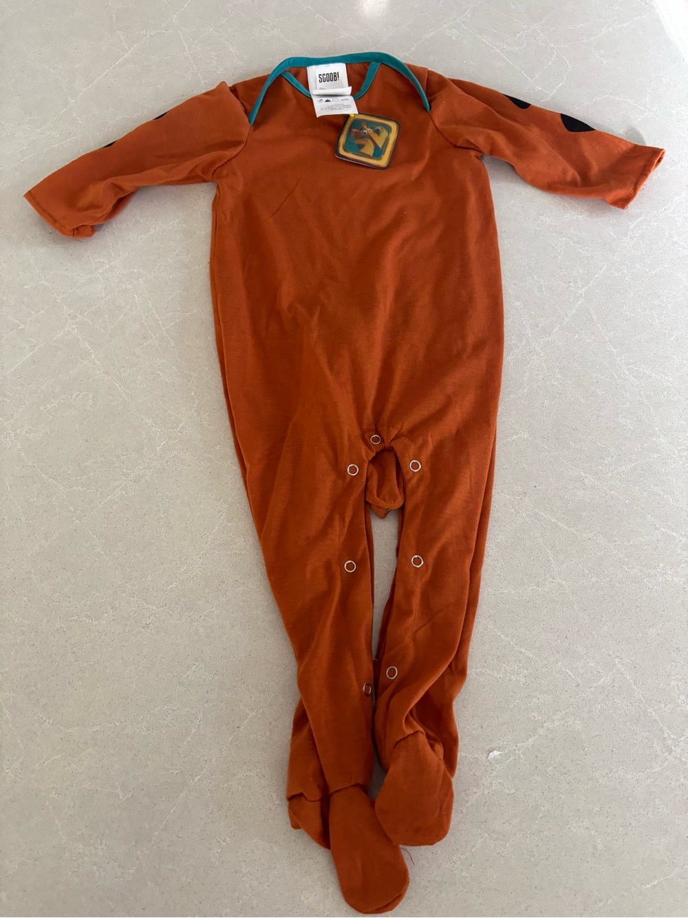 Rubie's Scooby-Doo Scoob Infant Costume Onesie Footie Romper 12-18 Months